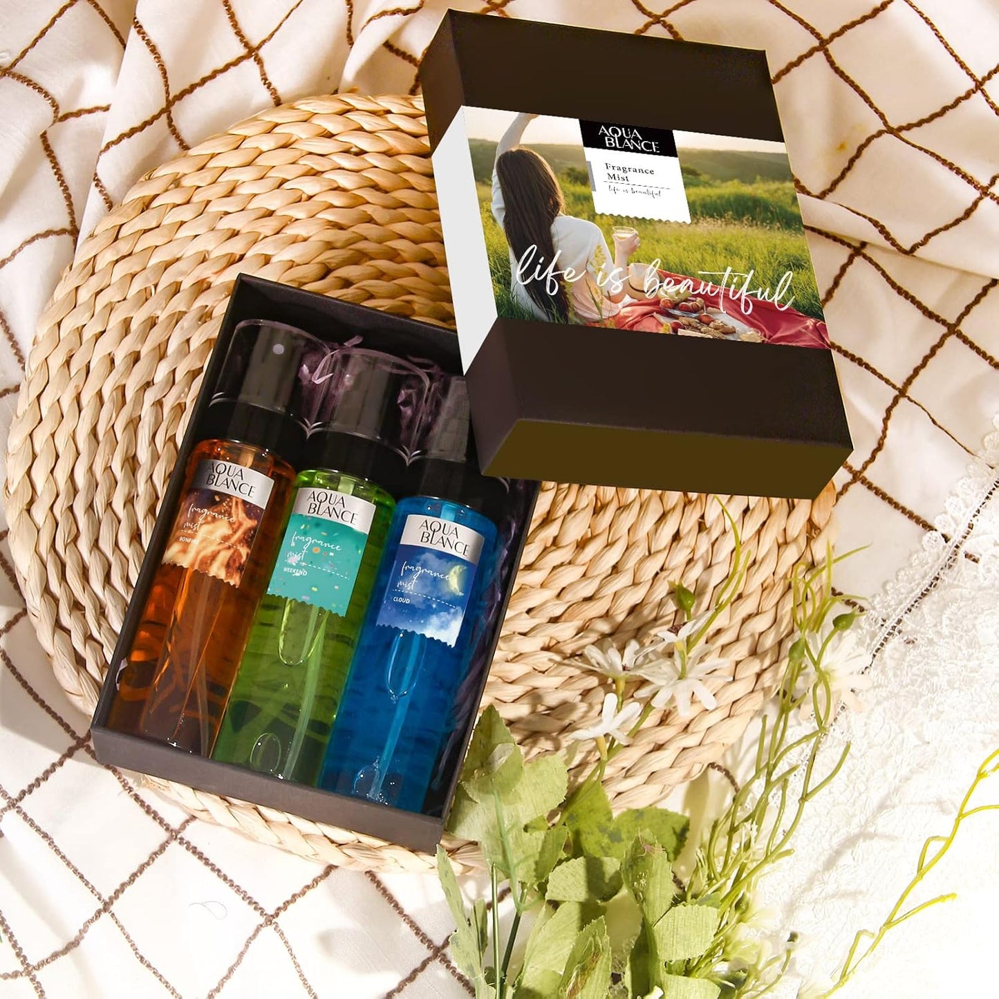 Body Spray, Fragrance Mist Gift Set for Women, Pack of 3, Each 3.4 Fl Oz, Total 10.2 Fl Oz, Life is Beautiful