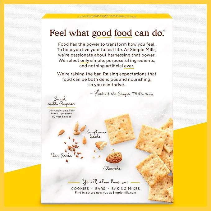 Simple Mills Almond Flour Crackers, Fine 4.9 Ounce 1)