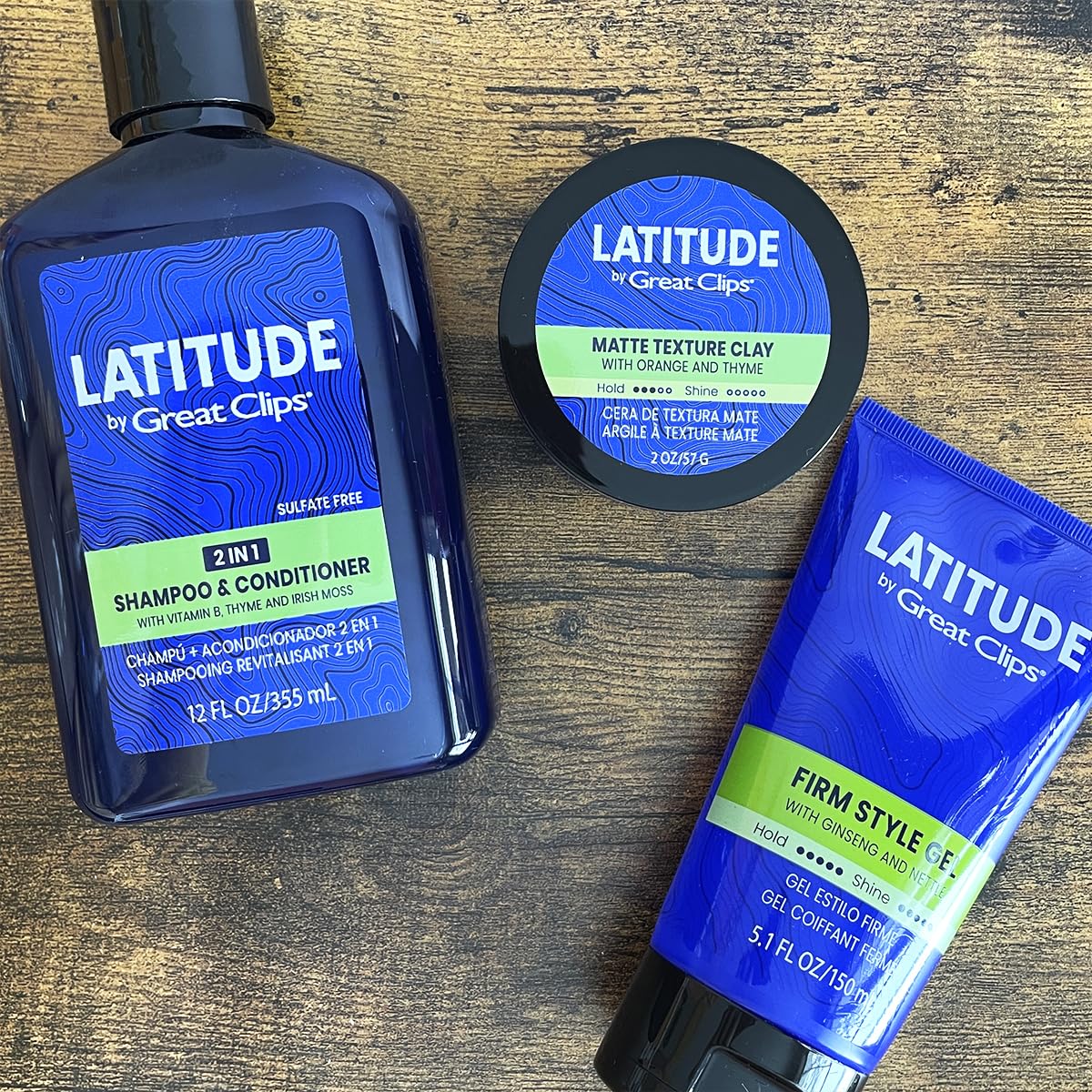 GREAT CLIPS LATITUDE 2-in-1 Shampoo + Conditioner | Daily Shampoo and Conditioner Set for Men | Promotes Full + Healthy Hair | 12oz