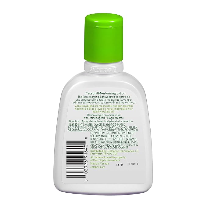 Cetaphil Moisturizing Lotion, 4 fl oz (Pack of 3), Hydrating Moisturizer For All Skin Types, Instant Hydration lasting up to 24 Hours, Non-Greasy, No Added Fragrance for Sensitive Skin