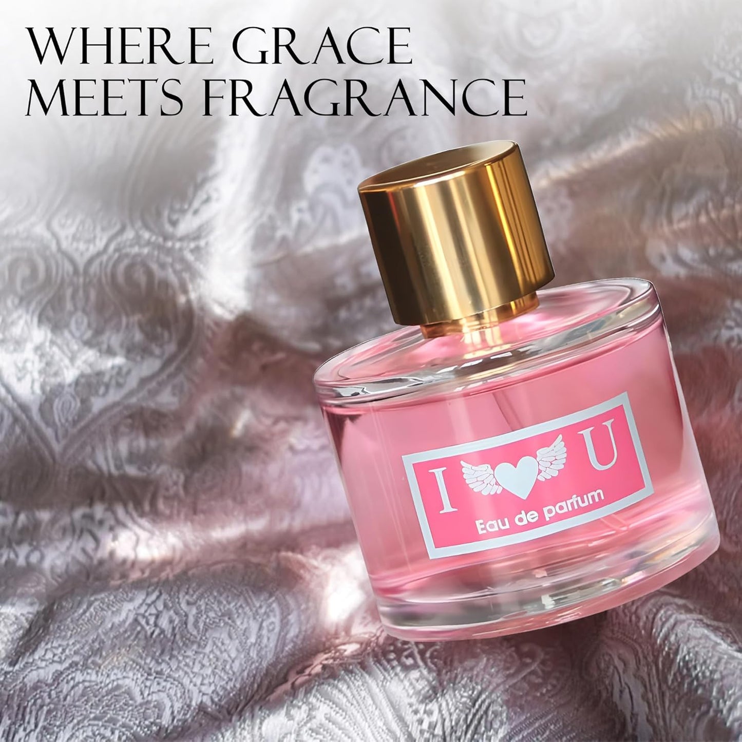 I Love U Eau de Parfum Natural Spray Women's Perfume Daily Used 3.4 Fluid Ounce