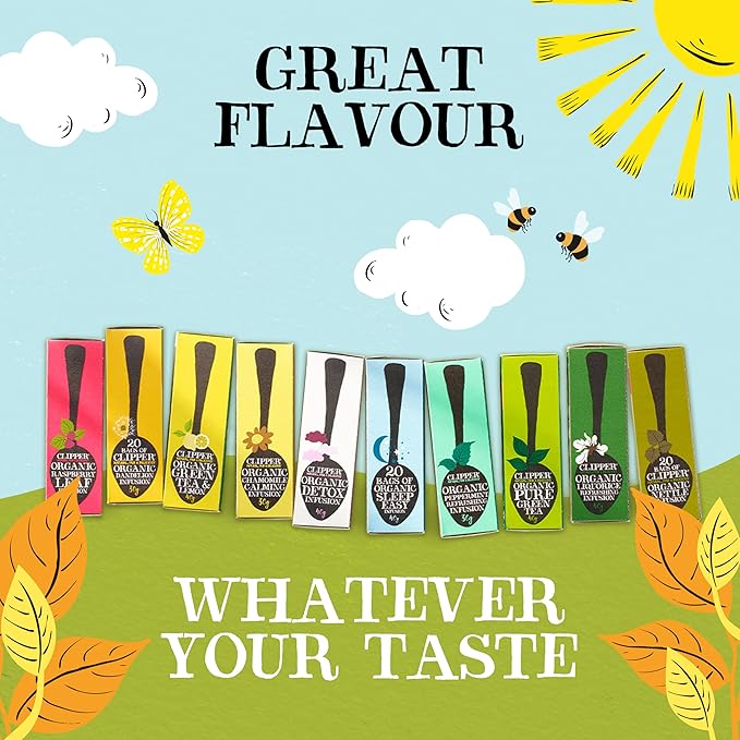 Clipper Tea Lemon & Ginger Teabags – Caffeine Free, USDA Organic, Great Hot or Iced – Aromatic, Natural, Fair & Delicious – 200 Tea Bags