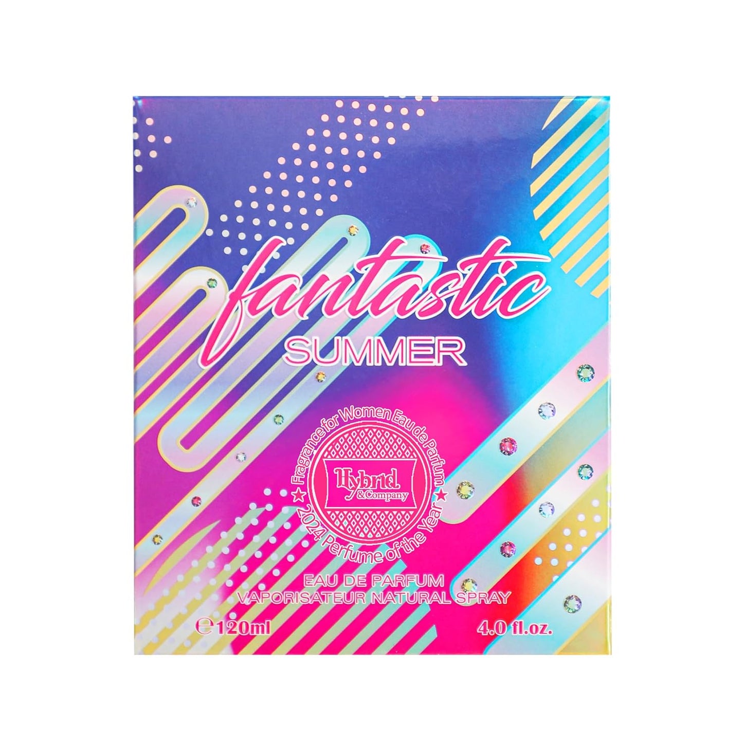 Hybrid & Company Women Fantastic Summer Rainbow Eau De Parfum Vaporisateur Natural Spray 4.0 Fl Oz