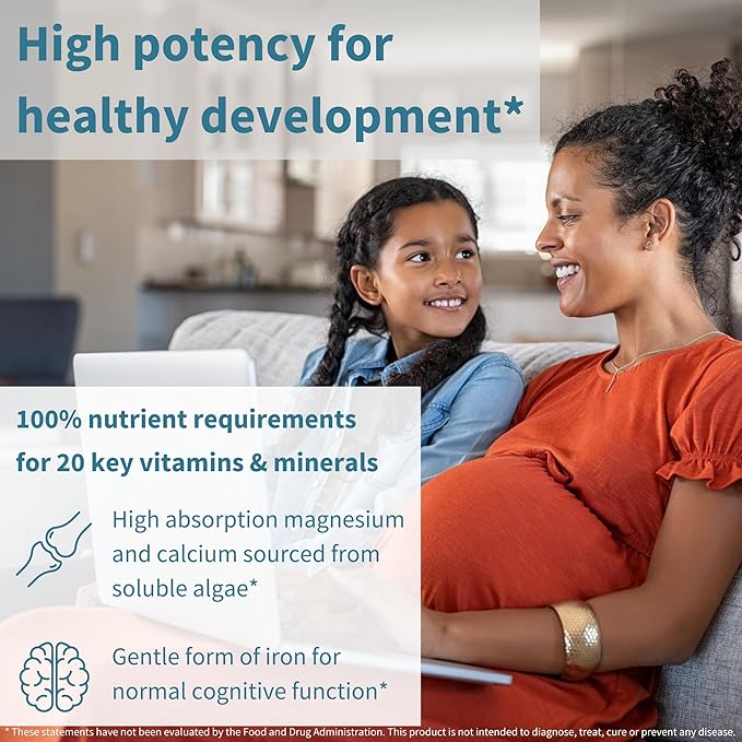 Methylated Prenatal Multivitamin, Folate for MTHFR, High Absorption, Clean Label, Gentle Iron, Choline, Natural Calcium & Magnesium, Vegan Pregnancy Vitamins, Halal, Non-GMO, 60 Tablets, by Igennus