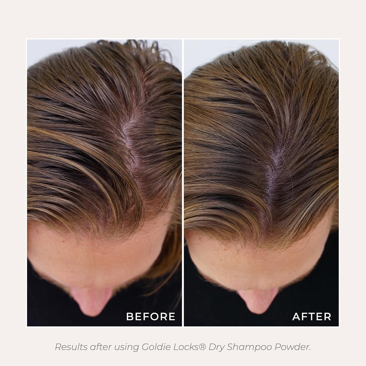 Goldie Locks Dry Shampoo Powder - Volumizing and Oil Absorbing - For Light and Dark Hair - Non-Aerosol, No Residue - Safe for Extensions & Color-Treated Hair - Protein-Free - 0.42 oz