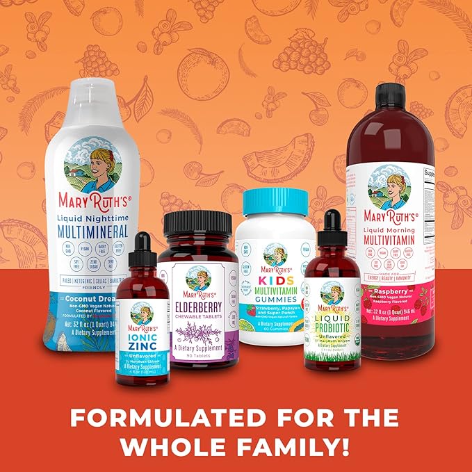 MaryRuth Organics Men's 40+ Multivitamin Liposomal 15.22oz