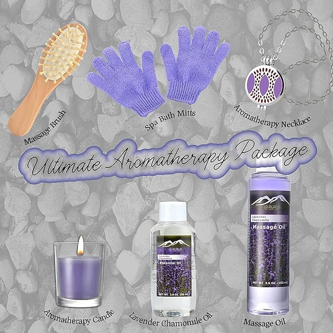 Premium Bath & Body Gift Basket. Ultimate Large Spa Basket! #1 Spa Gift Baskets for Women. Pampering Home Spa Kit - Natural Organic & Infused with Essential Oils! (Extra Large Lavender Bath Gift)