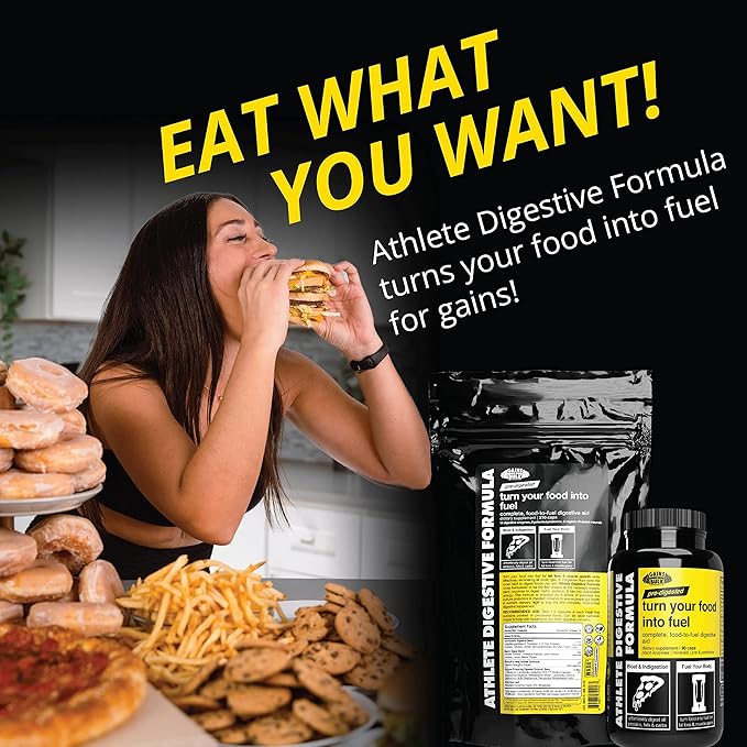 Gains in Bulk, Athlete Digestive Formula, (90 Count) 8 Strains 16 different