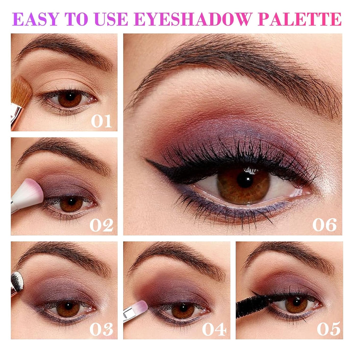 105 Colors Eyeshadow Palette with 5Pcs Brushes Set,Professional Makeup Smokey Nude Matte Eyeshadow Palette,Colorful and Long Lasting Powder Eye Shadow Makeup Gift Set