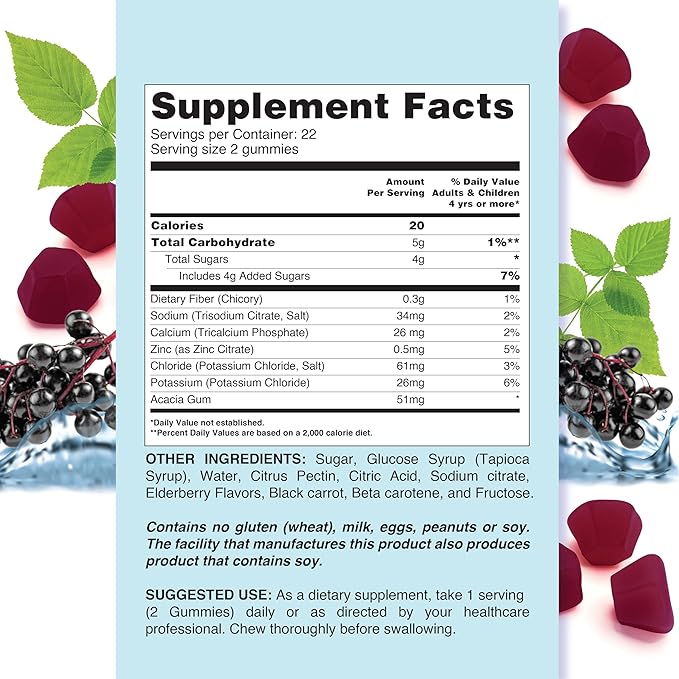 Hydration Support - Hydration Gummies, Electrolyte 44 Count