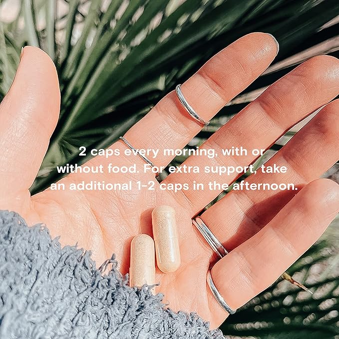 Moon Juice SuperYou Natural Calming Supplement 250mg Ashwagandha, 150mg Rhodiola, 450mg Shatavari 150mg Amla (60 Capsules)