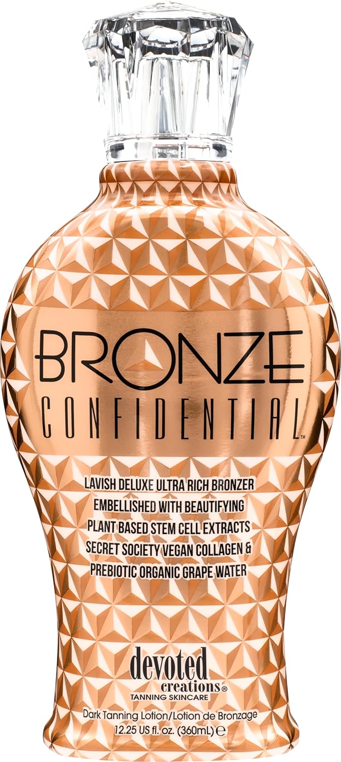 Devoted Creations Bronze Confidential - Lavish Deluxe Ultra Rich Bronzer Dark Tanning Lotion 12.25 oz.