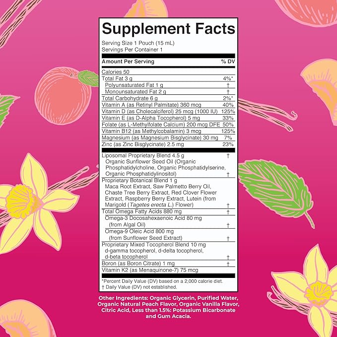 MaryRuth Organics Multivitamin for Women 40 | Womens Multivitamin Liposomal | Immune Support Supplement | Energy Supplements & Sleep Aid | Methylated Multivitamin | Vegan | Sugar Free | 14 Servings