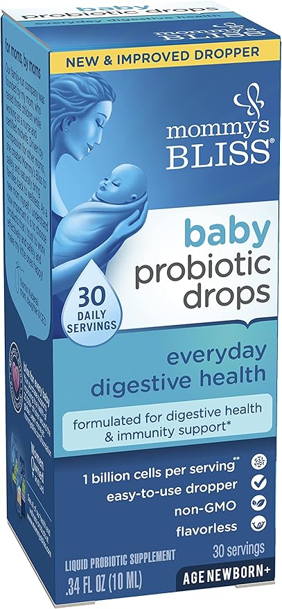 Mommy's Bliss Baby Probiotic Drops, Daily 0.34 Fl (30 Servings)