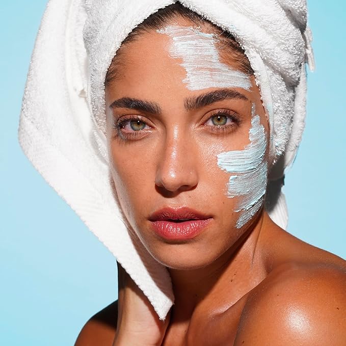 FRÉ Exfoliating Acne Face Mask, Detox Me Skincare - Prevents Acne, Breakouts & Unclogs Pores - Argan Oil, Dead Sea Salt & Kaolin Clay Mask for Face - Facial Scrub Blackhead & Dark Spot Reducer