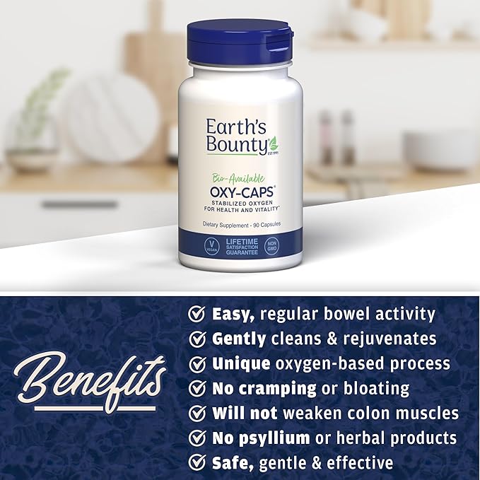 Earth's Bounty Oxy-Cleanse Colon Conditioner - Gentle Colon Cleanse for Digestive Wellness - Constipation Relief - Natural Colon Detox - 75 Capsules - 2-Pack