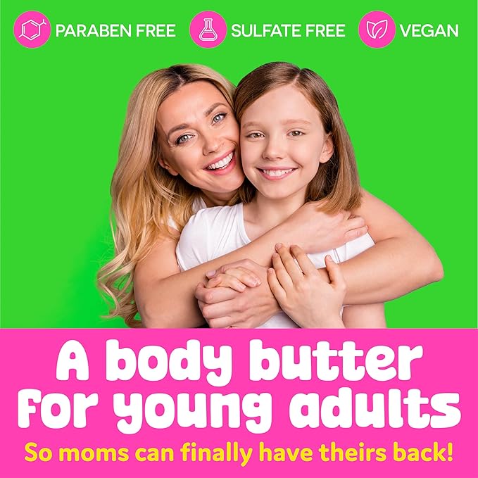 BeYoutiful Coconut Lime Body Butter for Dry Skin, Vitamin E, Coconut Oil & Shea Butter, Cruelty Free Hydrating Moisturizer for Kids & Teens, 16 oz