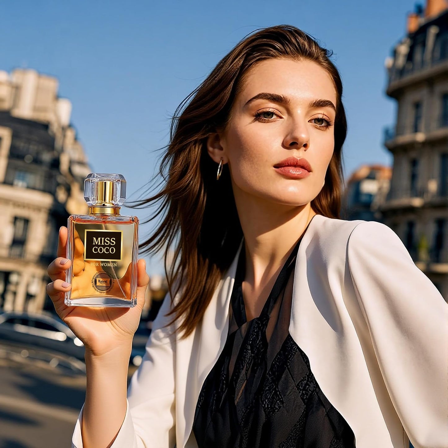 Hybrid & Company Miss Coco Fragrance for Women Eau De Parfum Natural Spray Sensual Scent, 3.4 Fl Oz