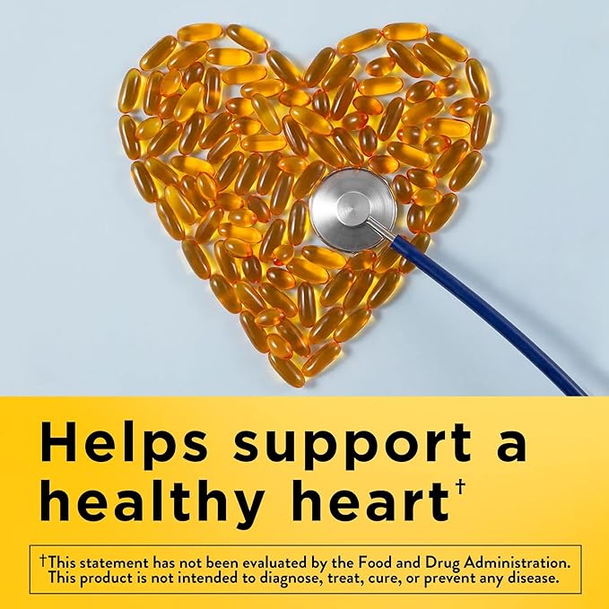 Nature Made Fish Oil 1200 mg Softgels, Fish Oil Supplements, Omega 3 Fish Oil for Healthy Heart Support, Omega 3 Supplement with 150 Softgels, 75 Day Supply