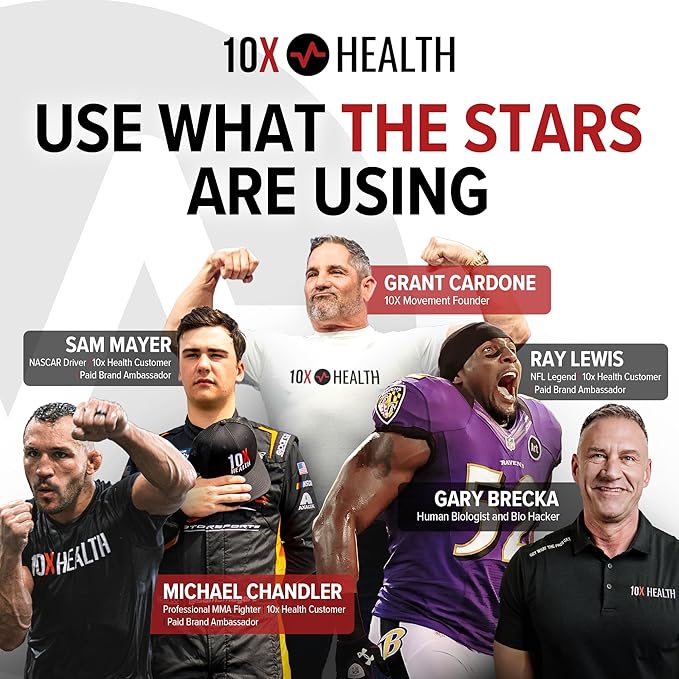 10X Health TMG Supplements - Trimethylglycine Amino Acid as Betaine Anhydrous for Liver Support, Energy, Heart Health, & to Regulate Homocysteine Levels - 60 Capsules