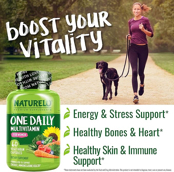 NATURELO One Daily Multivitamin for Women 60 Capsules 2 Month