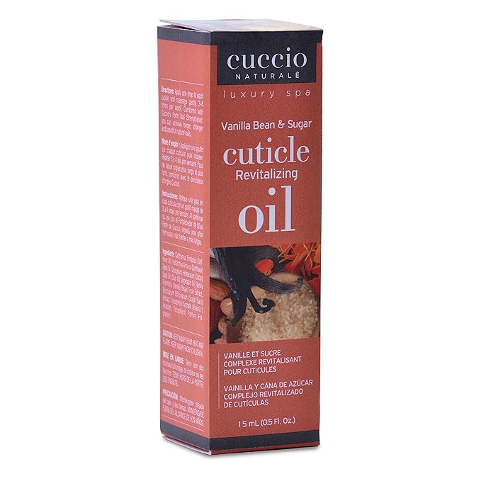Cuccio Naturale Revitalizing Cuticle Oil - Hydrating Oil For Repaired Cuticles Overnight - Remedy For Damaged Skin And Thin Nails - Paraben And Cruelty-Free Formula - Vanilla Bean And Sugar - 0.5 Oz