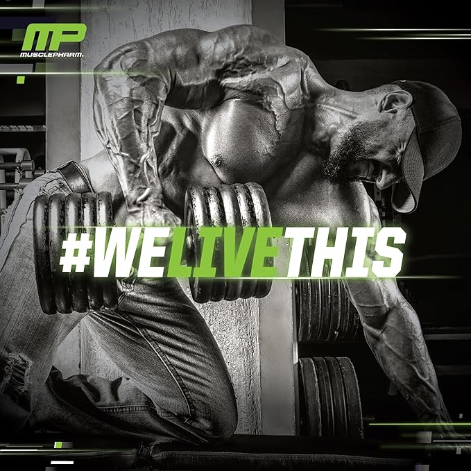 Muscle Pharm Assault Energy & Strength Pre Workout Powder for Men & Women with Beta Alanine, Caffeine, Creatine & Betaine Anhydrous, Pre-Workout Supplements, 30 Servings, Blue Raspberry Flavor