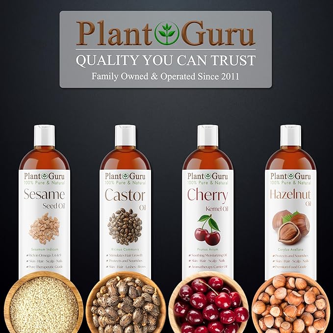 Castor Oil 8 fl. oz. Unrefined, 100% Pure Natural Hexane-Free, USP Grade, Hair Growth, Eyebrows and Eyelashes. Skin, Face and Body Moisturizer.