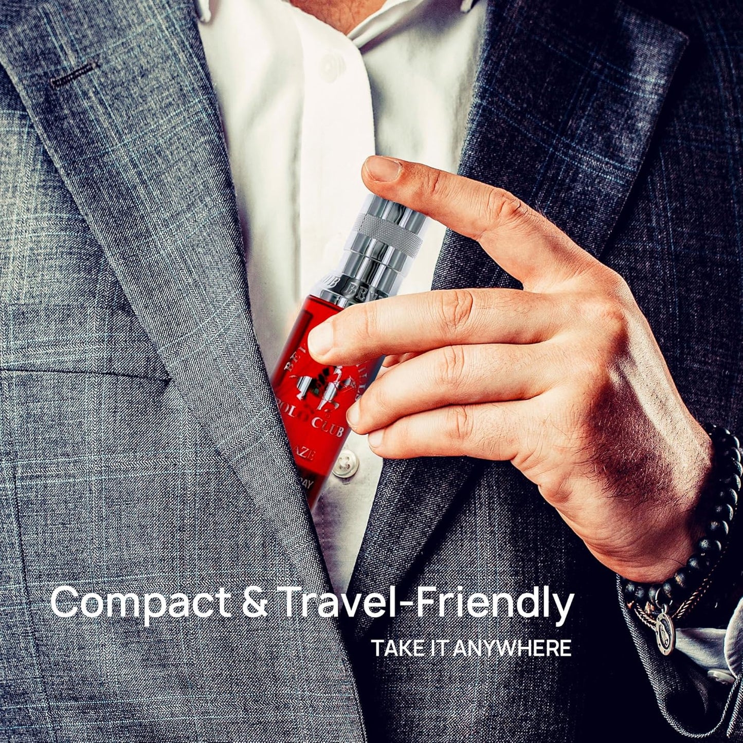 Beverly Hills Polo Club Body Spray for Men - BHPC Blaze - Fresh, Earthy with Notes of Cedar & Basil - Long Lasting Body Mist Cologne Scent - Ideal Gift for Him, 6oz