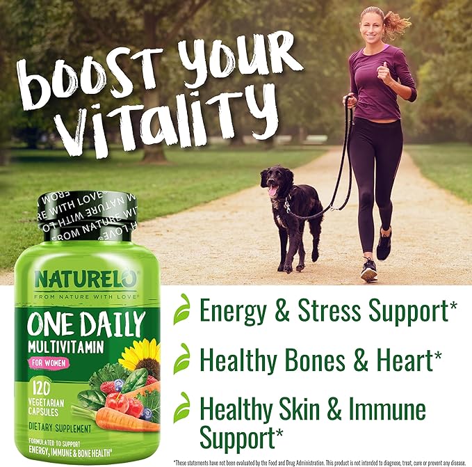 NATURELO One Daily Multivitamin for Women 120 Capsules 4 Month