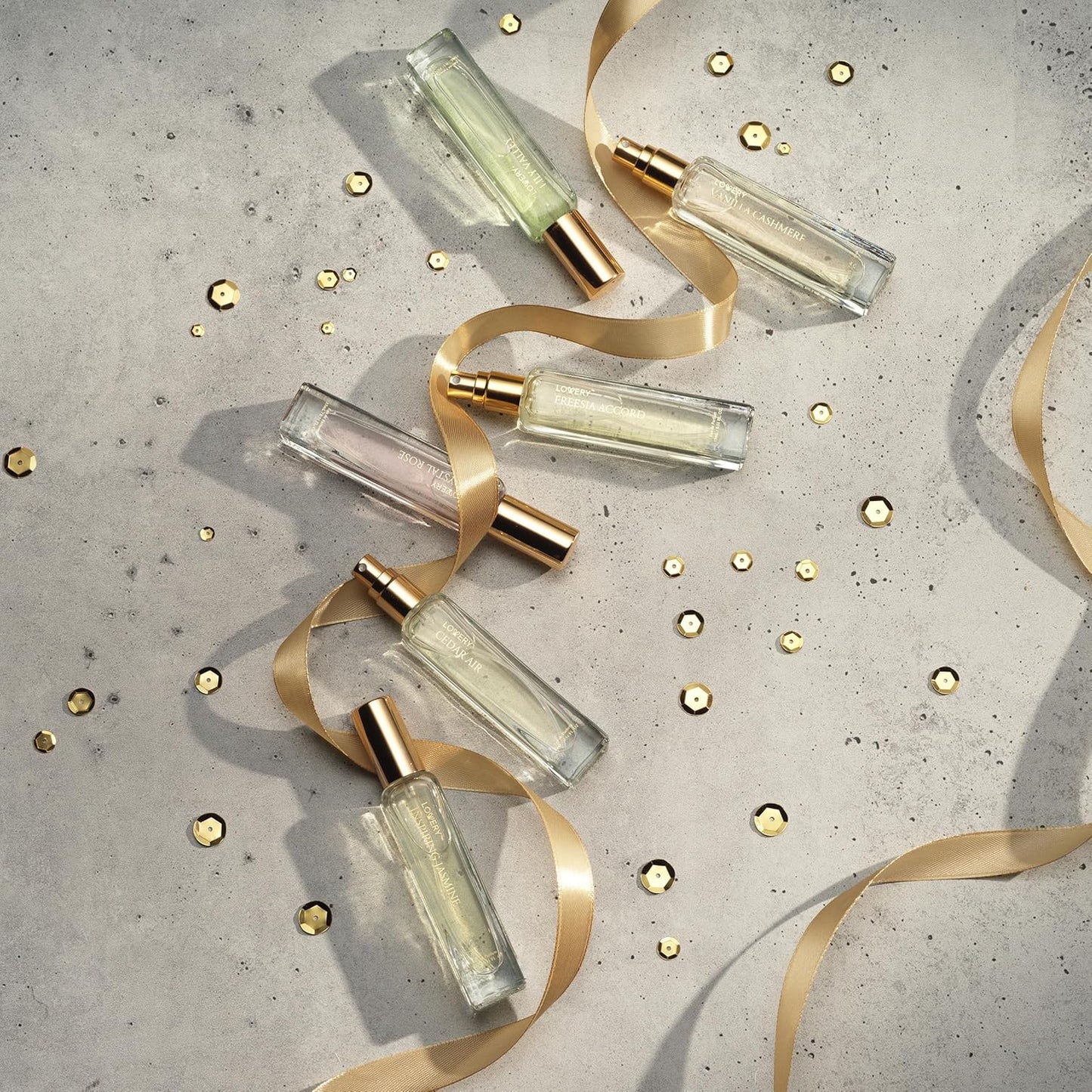 LOVERY Assorted Sampler Perfumes, 7 x 15ml Eau de Parfum Set, Clean Fragrances for Women & Men, Travel Size, Vegan & Cruelty Free