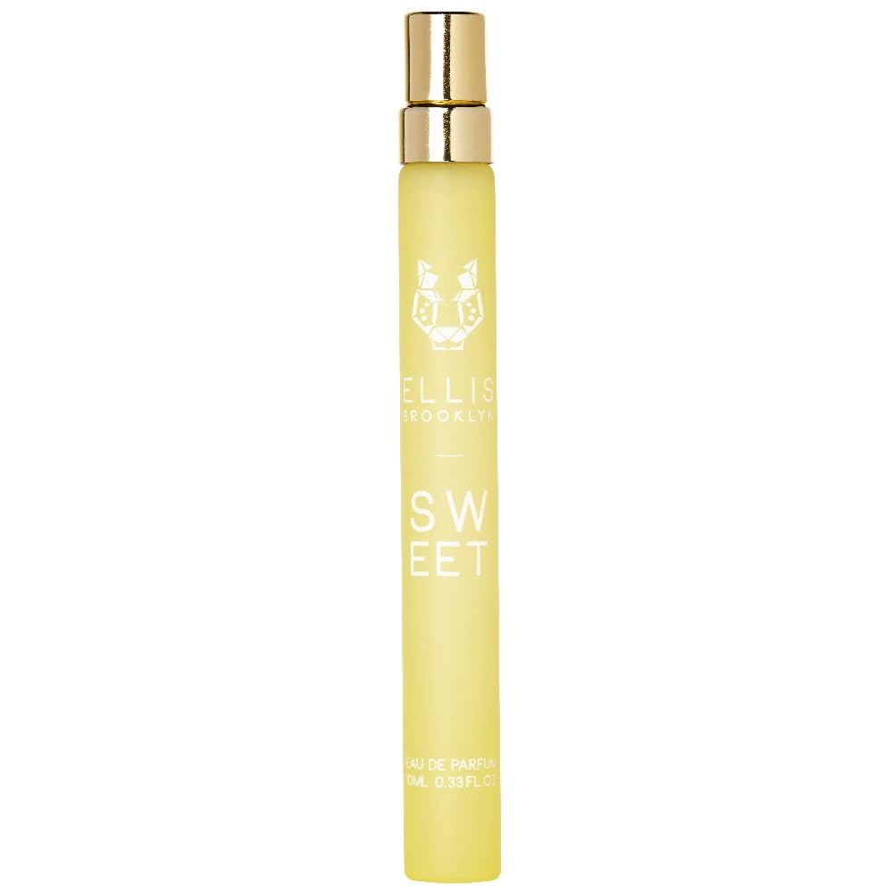 Ellis Brooklyn Sweet Eau de Parfum, Travel Spray, Gourmand Perfume for Women with Pear, Marshmallow & Orris, Vegan, Cruelty-Free, Paraben-Free, Made in the USA, 10ml / 0.33 Fl Oz
