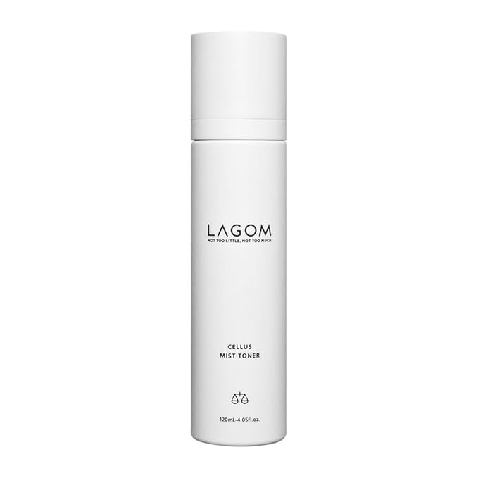 LAGOM Cellus Mist Toner Natural Moisturizing Spray with Green Tea Sugar Cane pH Balance 5.5 Subacid Alcohol-Free Zero-Irritation Fragrance-Free Herbal Facial Serum Sensitive Skin 4.05 Fl Oz