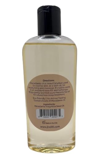 Pure Macadamia Oil | Cold-Pressed, Filtered, All-Natural, Vegan, Non-GMO, Hexane-Free, Cruelty-Free - Multipurpose Moisturizer (7.5 oz)