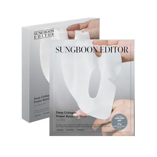 SUNGBOON EDITOR Deep Collagen Overnight mask 37gx4ea | Original Hydrating Collagen Face Mask | Real Collagen 2,160,000PPB for Elasticity |TikTok Trend Items Korean Skin Care