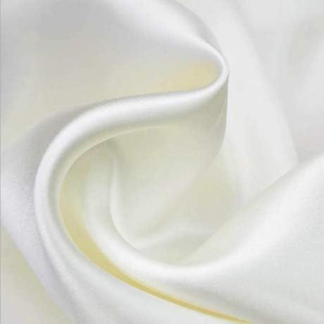 Silk Satin Sleeping Eye Mask, White Sleep Eye Night Blindfold for Women and Men, Soft Breathable Blackout Eyeshade Eye Cover for Travel, Wedding Bridesmaid Gift