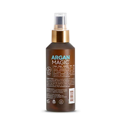 Argan Magic 10 in 1 Treatment Stylizing Spray + Intensive Hair Oil Combo Pack – Multipurpose Leave in Spray for all Hair Types | Hydrating | Made in USA | Paraben Free | Cruelty Free (8 oz / 4 oz)