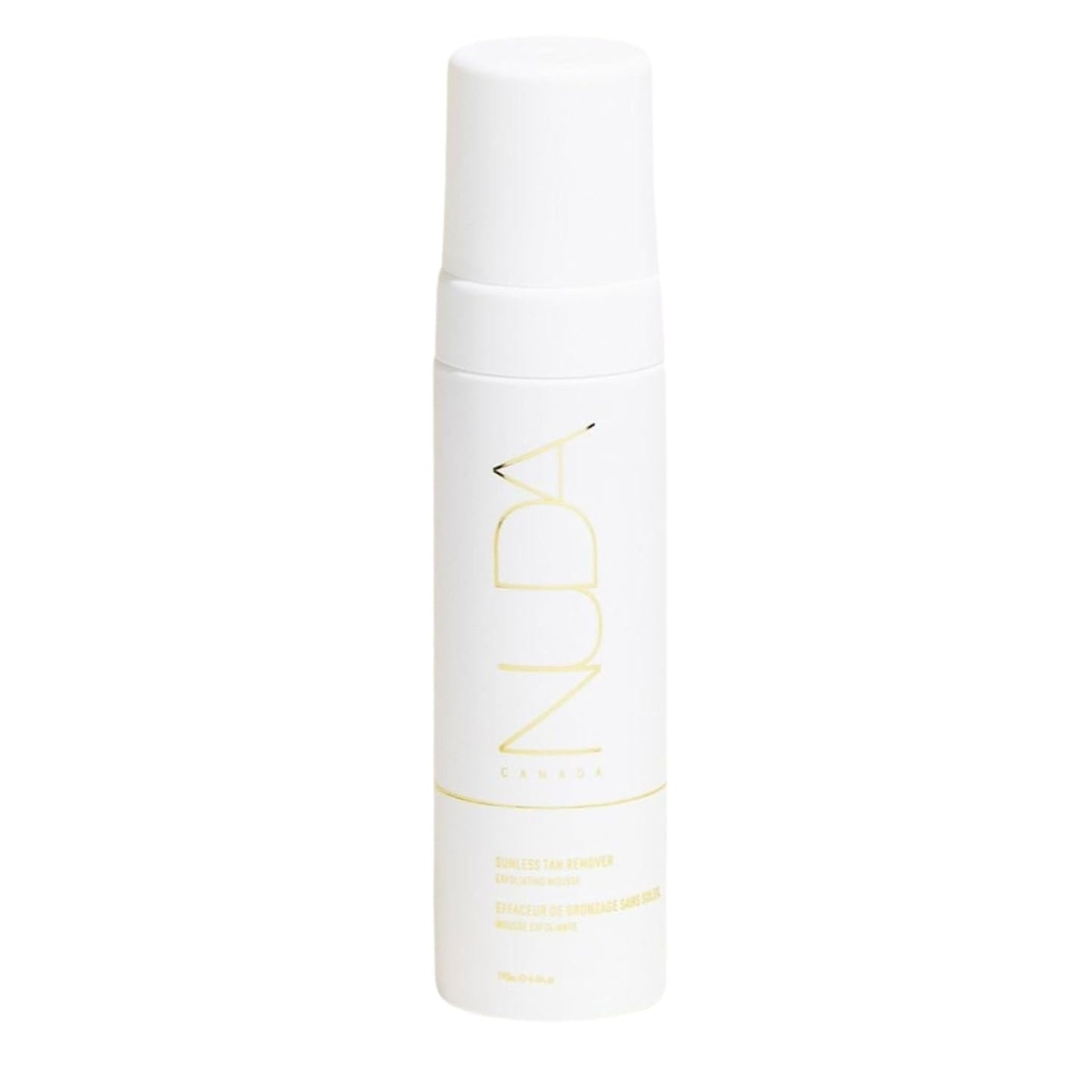 Nuda Sunless Tan Remover | Gentle & Non-Abrasive Mousse | Vegan Self Tanner Remover with Vitamins A, C, & E and Aloe Vera, White Tea, & Lemon | Fake Tan Remover for Women, (190mL)