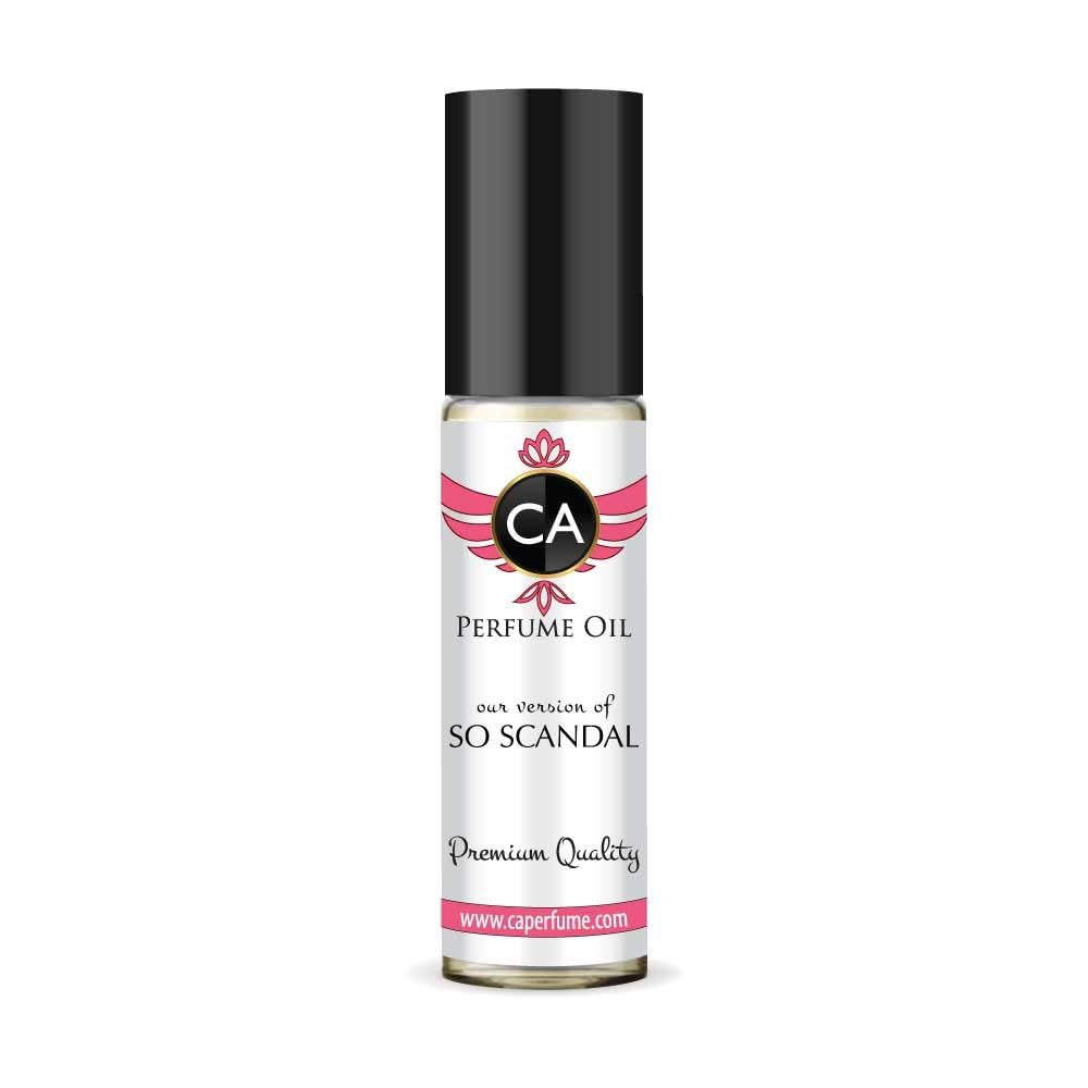 CA Perfume Impression of So Scandal for Women Fragrance Oil Floral Fruity Scent Long Lasting Perfumes for Women Travel Size TSA Ready Mini Parfum Body Oil Roll-on 0.33 Fl Oz 10ml