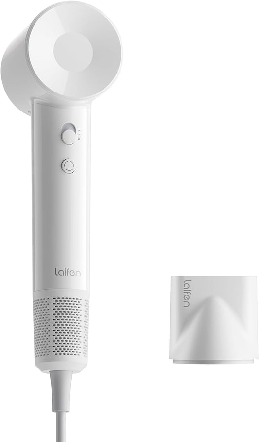 Laifen SE Lite Hair Dryer, Negative Ionic Blow Dryer with 100,000 RPM Brushless Motor for Fast Drying, High-Speed Low Noise Thermo-Control Hairdryer with Lightweight Design for Home/Portable Travel