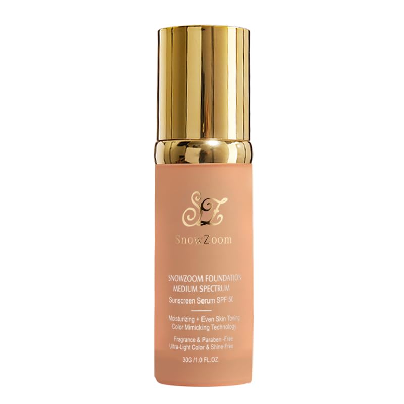 Color Changing Medium/Light 4 in 1 Hydrating full coverage concealer Foundation makeup Liquid-Longwearing & Waterproof- with SPF 50