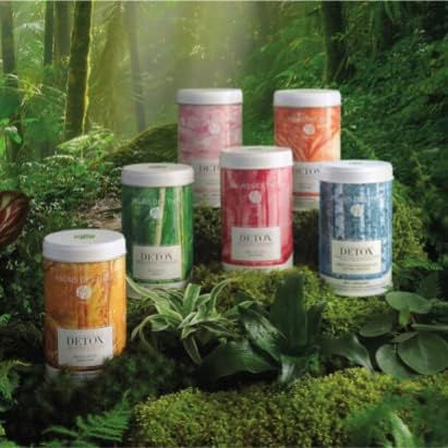 Palais des Thés - Organic Japanese Wellness Green Tea for Relaxation with Spirulina, Buckwheat, and Nashi Pear - 4.2oz Loose Leaf Metal Gift Tin