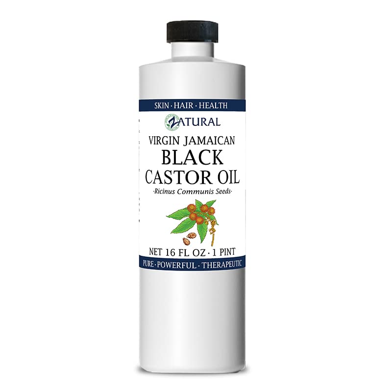 Zatural Black Castor Oil_100% Pure Tropic Jamaican Black Castor Oil (16 Ounce)