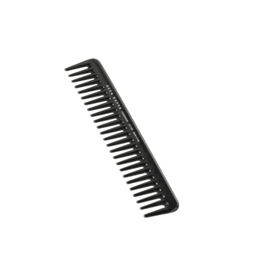 ACCA KAPPA Carbonium Coarse Tooth Comb – Antibacterial and Antistatic Hair Comb for Styling