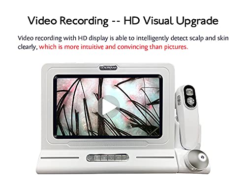 Skin Hair Scalp Detector Hair Follicle Facial Skin Oil Moisture 11 Inch HD LCD Screen Microscope Tester