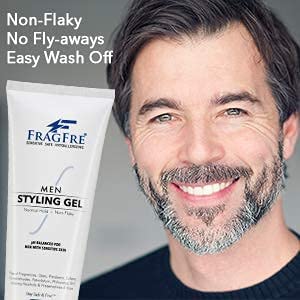 Men Hair Styling Gel Fragrance Free 8 oz - pH Balanced for Men with Sensitive Skins - Not Too Firm or Too Light - Just Normal Hold for Normal Hair Styles - Hypoallergenic (Bumps Be Gone!)