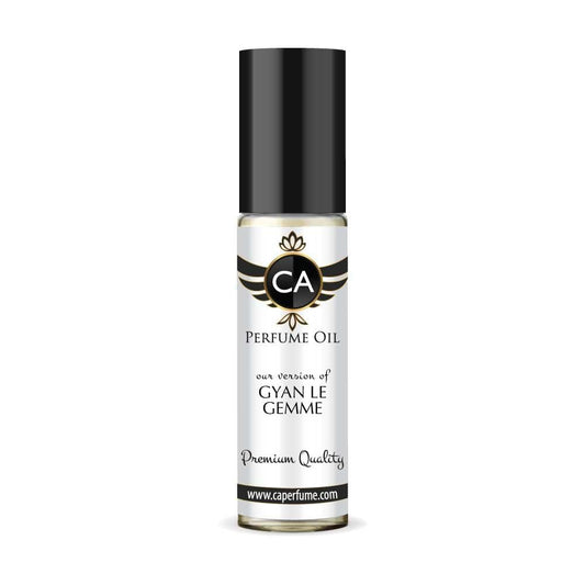 CA Perfume Impression of Gyan Le Gemme for Men Eau De Parfum Amber Woody Scent Long Lasting Cologne for Men Travel Size TSA Ready for Day and Night Wear 0.33 Fl Oz 10ml