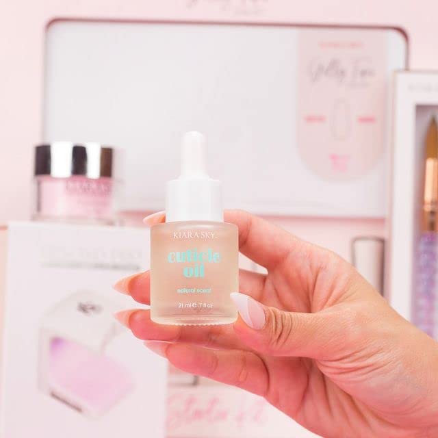 KIARA SKY Hydrating Nail and Cuticle Oil - Stronger Cuticle - Ultra Nourishing Repair Nail Strengthener - Ultimate Nail Growth - Cuticle Oil for Weak Damaged Nails, 7 fl oz (Natural)