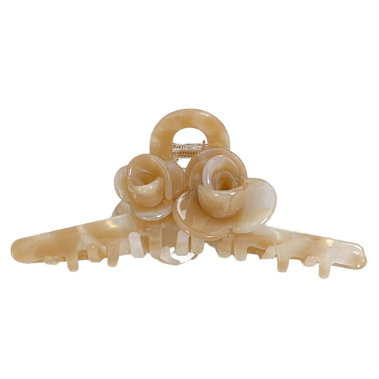 Premium Acetate Hair Clip for Women - Elegant Plant-Based Hair Claw with Secure Hold, Gentle on Hair (A-Iridescent Brown, 5.1 * 2.3 * 2.1inch)