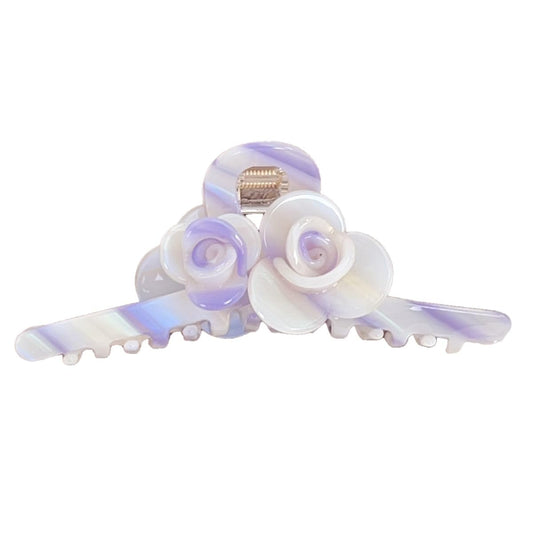 Premium Acetate Hair Clip for Women - Elegant Plant-Based Hair Claw with Secure Hold, Gentle on Hair (A-Grape Purple, 5.1 * 2.3 * 2.1inch)